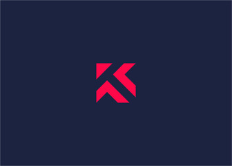 Fototapeta premium letter kt logo icon design vector design template inspiration