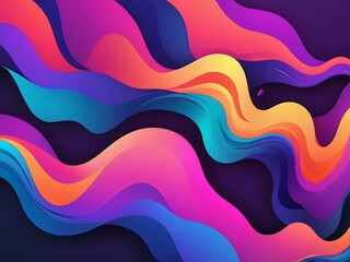 elegant design abstact neon color gradient background