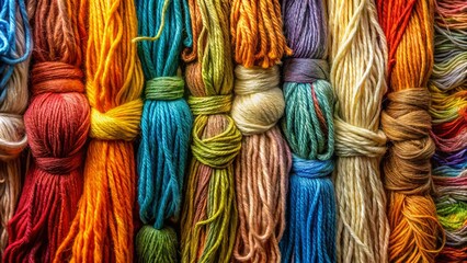 A symphony of colorful threads intertwined, each strand a unique melody in the tapestry of artistry.