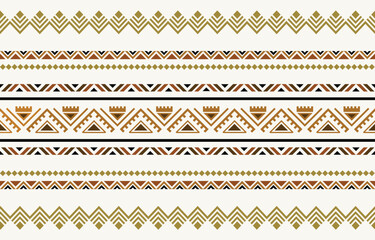 Ethnic tribal  colorful stripe background. Seamless tribal pattern, folk embroidery, tradition geometric ornament. Traditional design for fabric, textile, print, rug, paper, tattoo