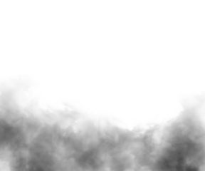 Black gradient transparent fog smoke cloud
