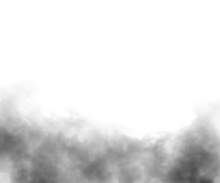 Black gradient transparent fog smoke cloud