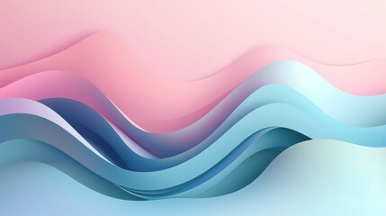Fototapeta premium Soft Pastel Blue and Pink Gradient Background