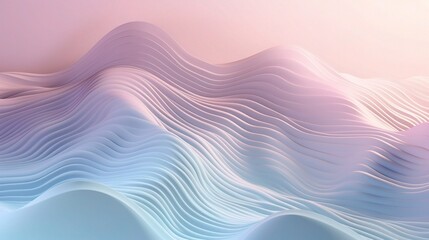 Obraz premium Soft Pastel Waves with Gentle Gradient Patterns
