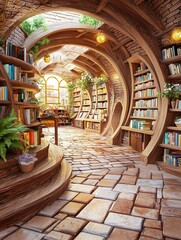 Obraz premium Magical Library.