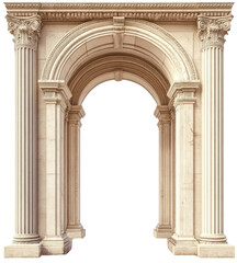 Fototapeta premium Elegant Classic Stone Architectural Archway Design