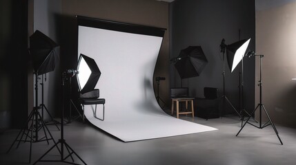 Professional Studio Lighting Setup for Photography
