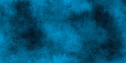 watercolor background concept design background with smoke, watercolor painted mottled blue background, blue texture cloudy background, grungy blue stucco wall background in cold mood for web design.