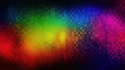 Vibrant Gradient Pixelated Background with Glitch Effects