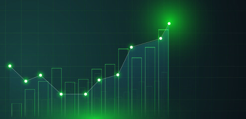 Trading background chart. Suitable for crypto, forex, gold, stock market, and investment. Geen graph business vector