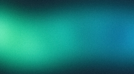Dark grainy background, green blue black abstract noise texture, vibrant color flow, banner poster header backdrop design, copy space