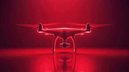 Drone in Red Light