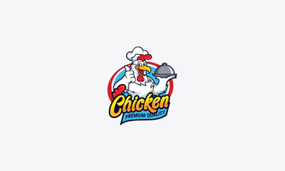 Chicken logo design vector template