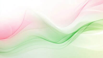 Obraz premium A green and pink wave with a white background