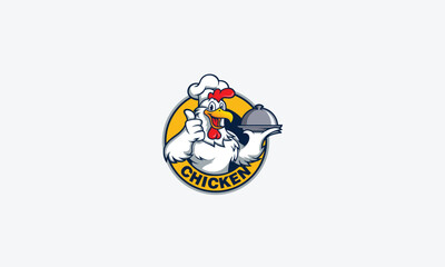 Chicken logo design vector template