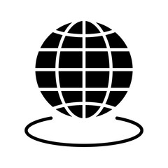 Globe Icon vector illustration, Go to web symbol icon, www symbol, Web icon, website, homepage icon set, earth clip art, globe symbol isolated white background