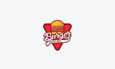 Burger logo design vector template