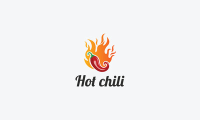 Hot chili logo design vector template