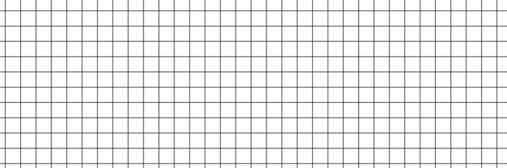Retro seamless pattern. Black grid on white background. 60s 70s aesthetic. Vector illustration for poster, cover, print.