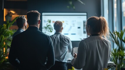 Business Team Collaboration on Computer