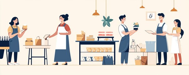 Providing Exceptional Service: Retail Workers Assisting Customers Reflecting Labor Conditions and Service Work