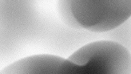 A soft, abstract grayscale background with smooth, blurred shapes creating a calming, minimalistic visual effect.