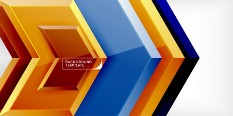 Technology dynamic arrow geometric background. Vector Illustration For Wallpaper, Banner, Background, Card, Book Illustration, landing page