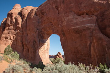 Scenic landscape in Arches National Park