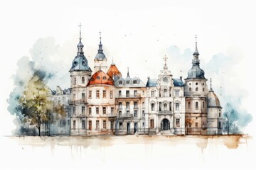 Fototapeta premium Architecture building castle spirituality.