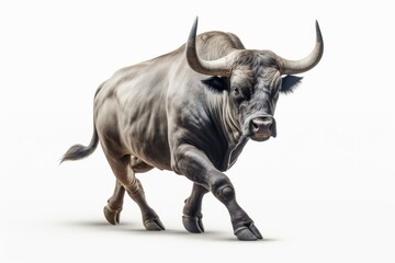 Fototapeta premium Livestock wildlife buffalo mammal.