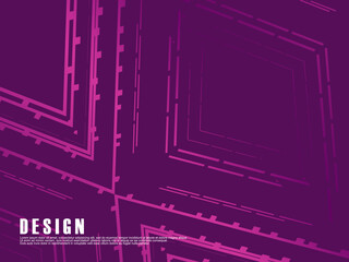 Purple, Purple pink gradient vector texture with abstract lines. Smart illustration in abstract style with gradient lines. Simple template for your design.