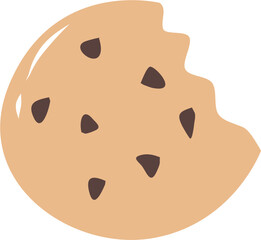 Cute chocolate cookie
