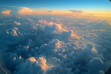 Fototapeta premium View of clouds from an airplane window