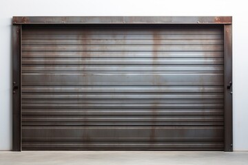 Garage backgrounds metal door. Image .
