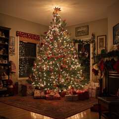 部屋のクリスマスツリー