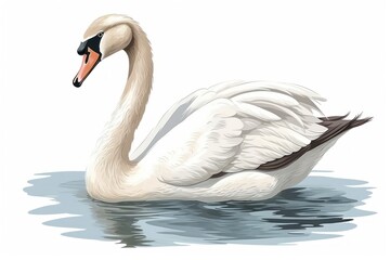 Swan animal white bird.