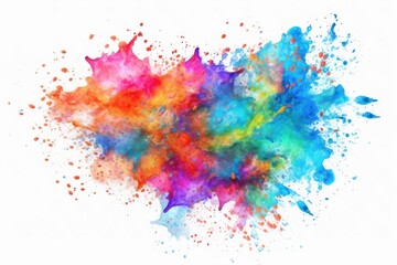 Fototapeta premium Splash backgrounds white background splattered.