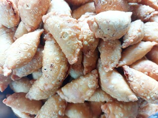 Fried Pastel Cookies Filled With Beef Floss
