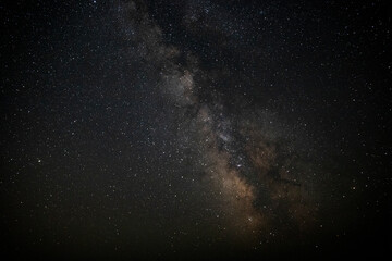 Stunning View of the Milky Way Galaxy Under Night Sky