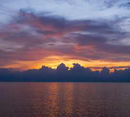 Horizon photography landscape panorama summer shore sea nobody wind wave cool holiday look calm big sunset sky twilight evening on good day time nature tropical coast beautiful ocean water travel