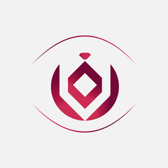 Design logo and symbol of wealth and power isolated on white background
