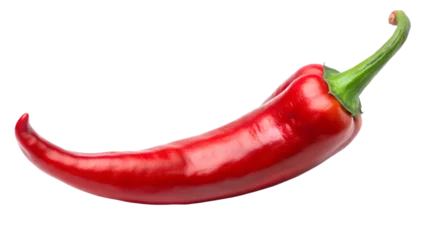 red hot chili pepper  isolated on transparent background