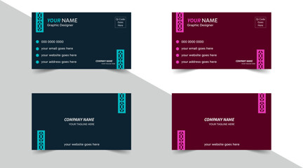 Minimalist  And Creative visiting card design template. Vector design Layout. Print-ready design. Luxury and modern professional business card design template