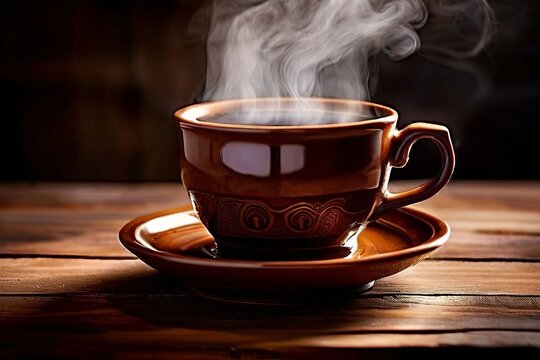 steaming cup of tea coffeea steaming cup of tea or coffee symbol