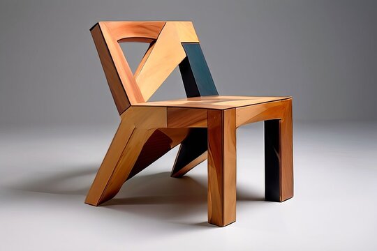 cubist chaira chair fragmented and reassembled in a cubist style