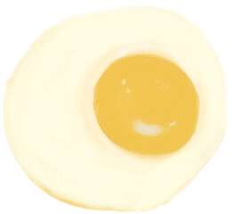 fried egg isolated on white background, egg, food

