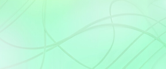 Abstract Curves in Mint Green Representing Serenity and Flow