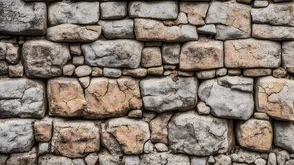 Fototapeta premium A wall made of stone with a rough texture