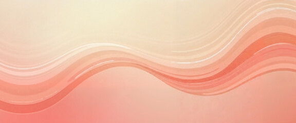 Gentle Waves in Peach and Cream Abstract Design for Soothing Backgrounds