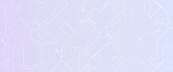 Geometric Pattern in Pastel Purple Representing Technology Network